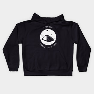 Camping under the stars Kids Hoodie